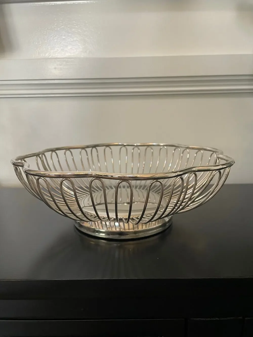 Vintage Silver‑Plated Basket
